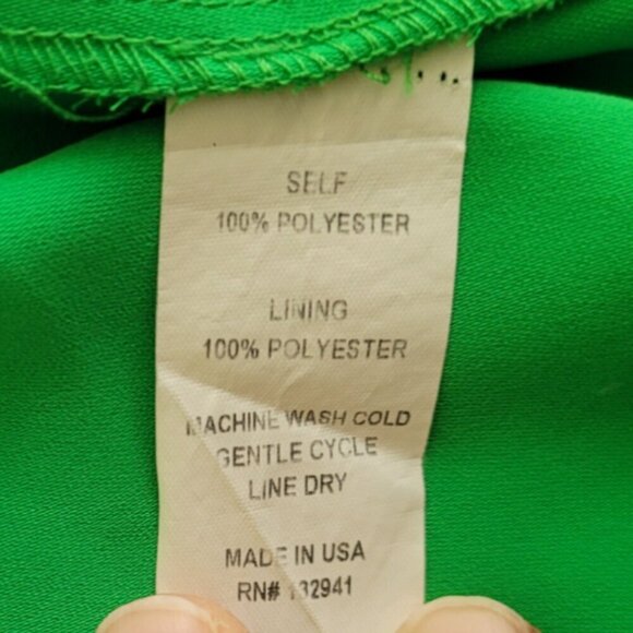 Amanda Uprichard designer Green Straight Leg Wallace Trousers M - Picture 7 of 12